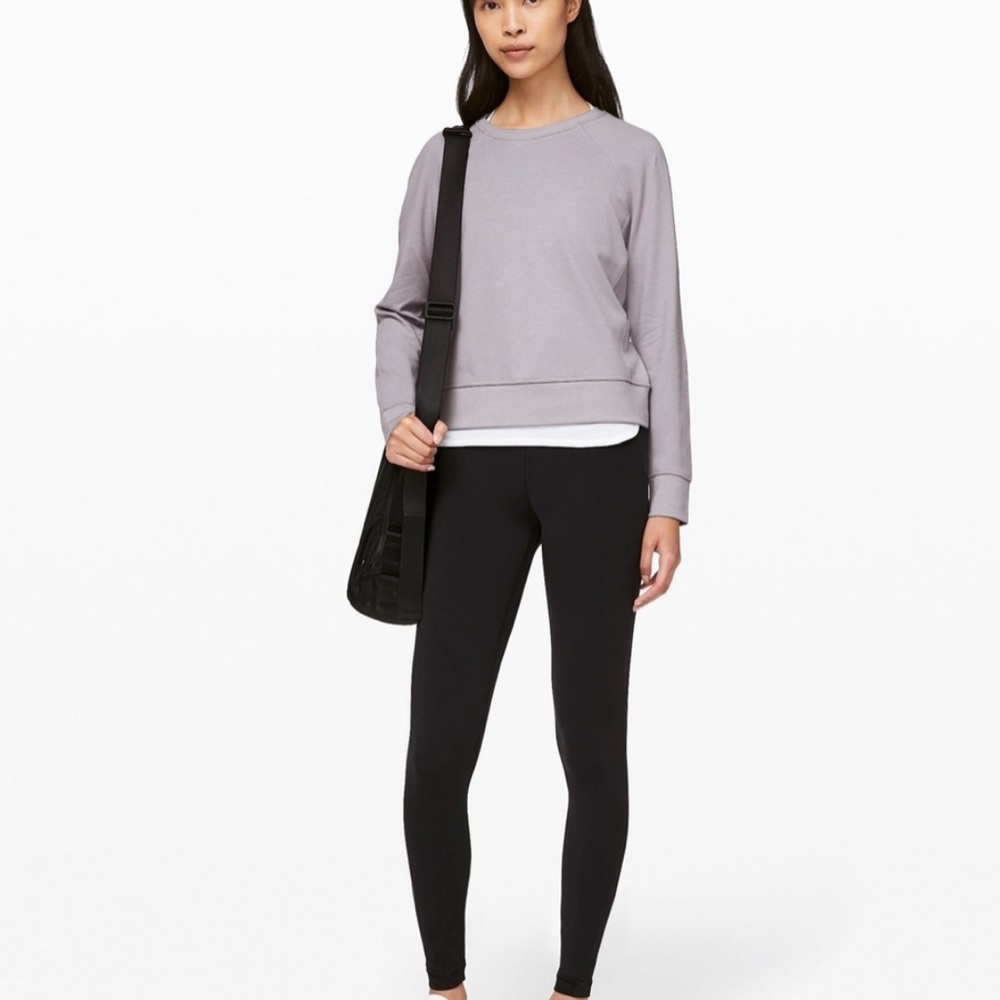 LULULEMON — Every Moment Crew Top — Lavender Gray